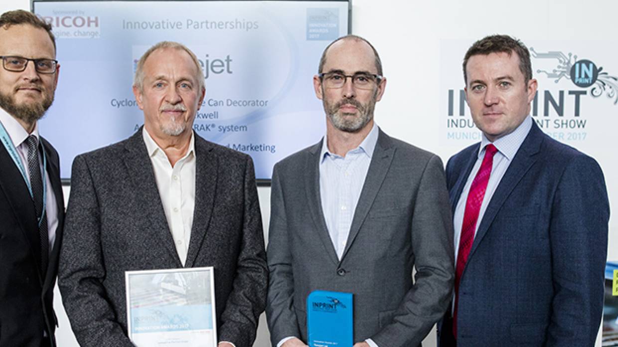 Tonejet and Rockwell Automation named winners at InPrint 2017 Innovation Awards